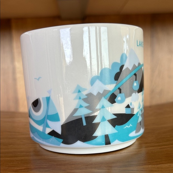 Starbucks Lake Tahoe Mug - Blue and White - Picture 3 of 5
